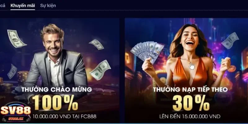 SV88 thưởng nạp 100%