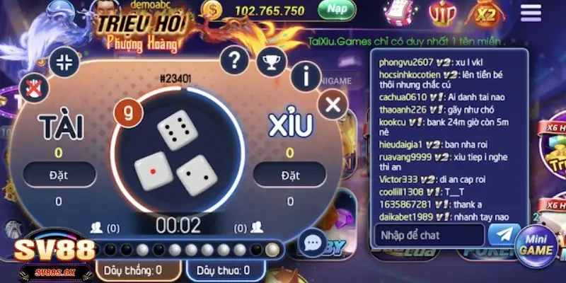 Hướng dẫn tham gia và chơi tài xỉu bom tấn SV88