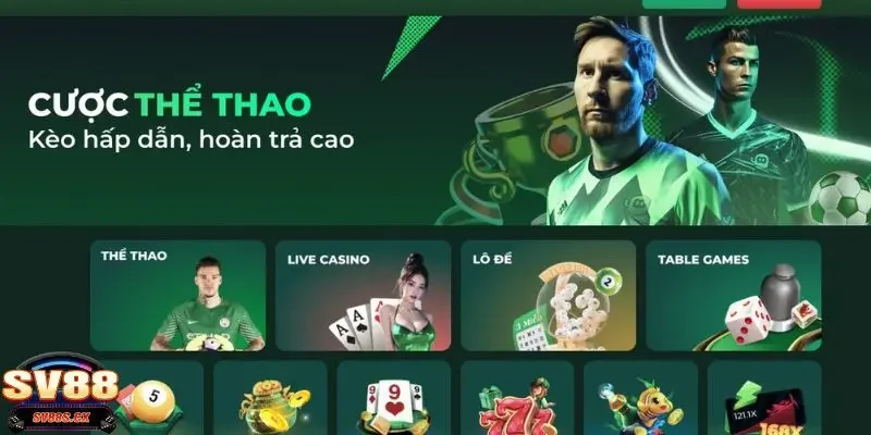 Tổng hợp những bộ môn đặc sắc tại thể thao SV88